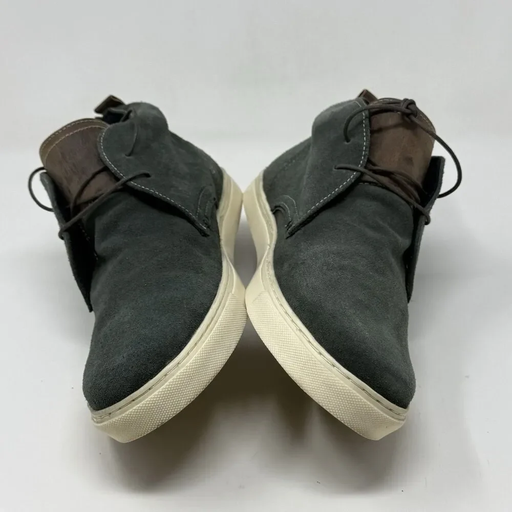 Crevo Bader Chukka Boots Mens 10 Dark Gray Suede Lace Up Hipster City Preppy